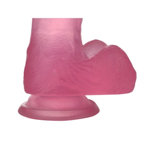 6"" Jelly Studs Crystal Dildo Small Pink