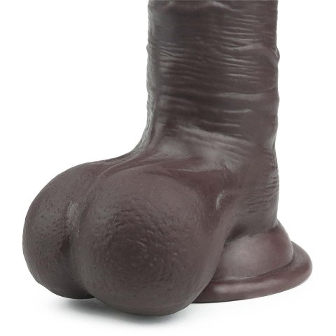 7.8'' Sliding Skin Dual Layer Dong - Whole Testicle (Black)