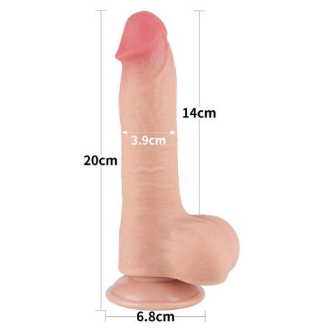 8'' Sliding Skin Dual Layer Dong Flesh