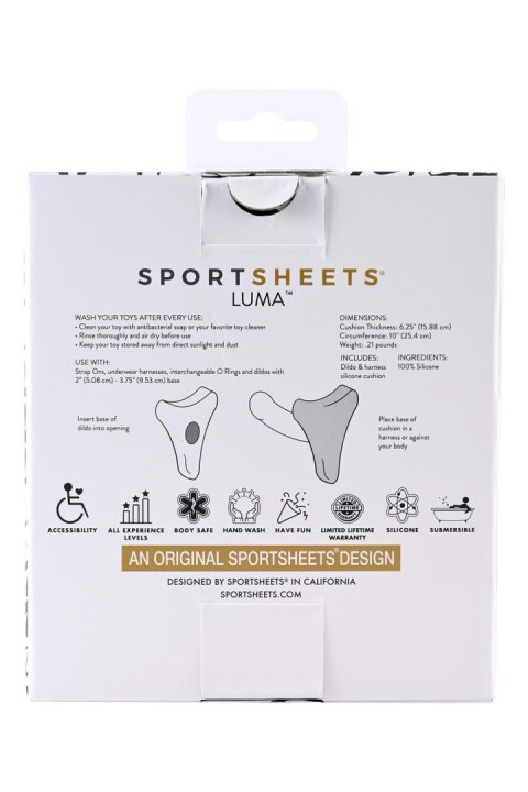 SPORTSHEETS LUMA DILDO AND HARNESS SILICONE CUSHION