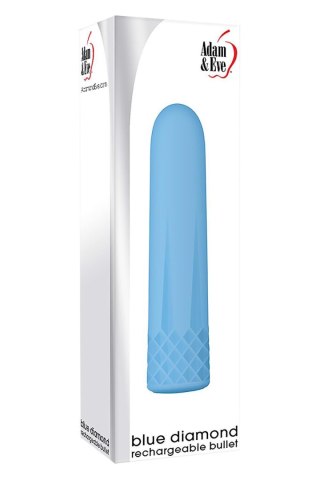 ADAM ET EVE BLUE DIAMOND RECHARGEABLE BULLET