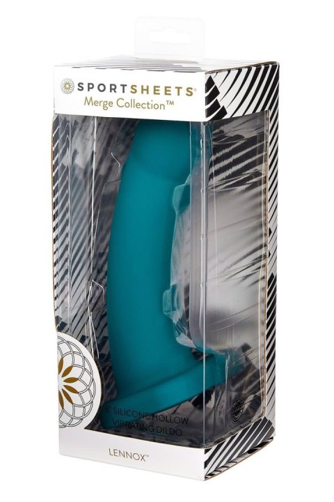 SPORTSHEETS LENNOX EMERALD 8INCH HOLLOW VIBRATING