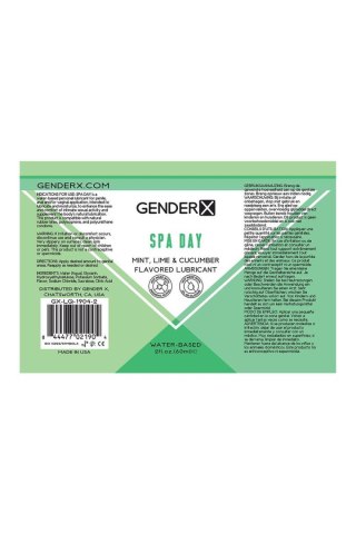 GENDER X SPA DAY FLAVORED LUBE, 60ML