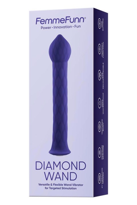 FEMMEFUNN DIAMOND WAND DARK PURPLE