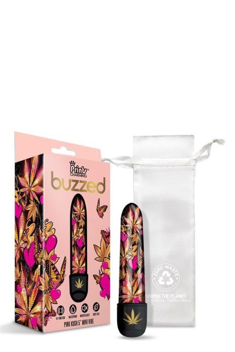 PRINTS CHARMING BUZZED 5" MINI VIBE PINK KUSH PRINTS CHARMING BUZZED 5" MINI VIBE PINK KUSH