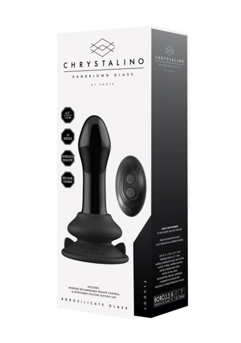 Pluggy - With Suction Cup and Remote - 10 Speed - Black