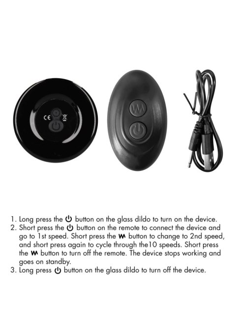 Globy - With Suction Cup and Remote - 10 Speed - Black