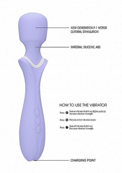 Loveline - Massage Wand - Jiggle - Purple