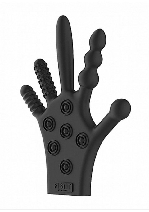 Silicone Stimulation Glove - Black