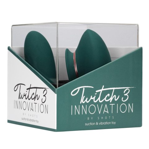 Twitch 3 - Rechargeable Vibrator & Suction - Silicone - 10 Speed - Forest Green Twitch 3 - Rechargeable Vibrator & Suction - Silicone - 10 Speed - Forest Green