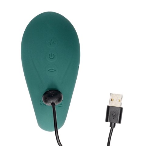 Twitch 3 - Rechargeable Vibrator & Suction - Silicone - 10 Speed - Forest Green Twitch 3 - Rechargeable Vibrator & Suction - Silicone - 10 Speed - Forest Green
