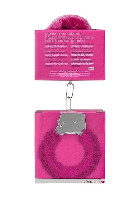 Beginner""s Handcuffs Furry - Pink