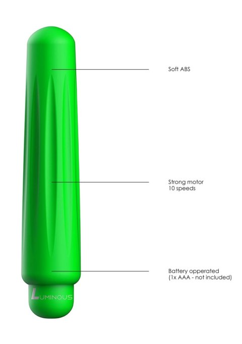 Delia - ABS Bullet With Sleeve - 10-Speeds - Green