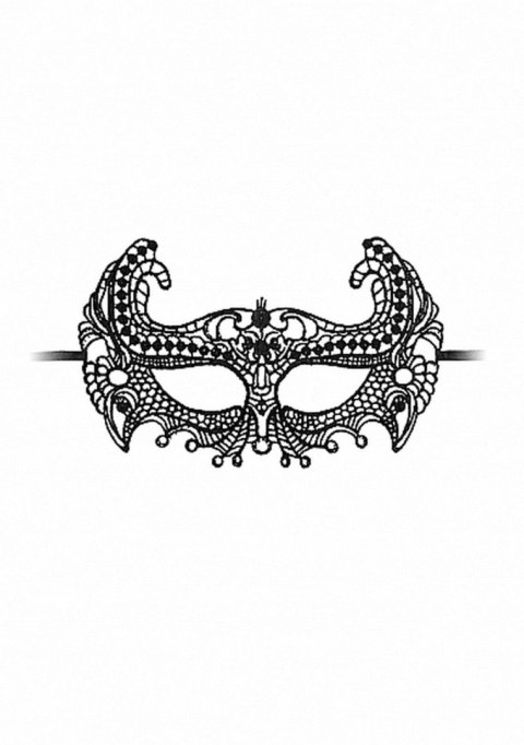 Empress Black Lace Mask - Black