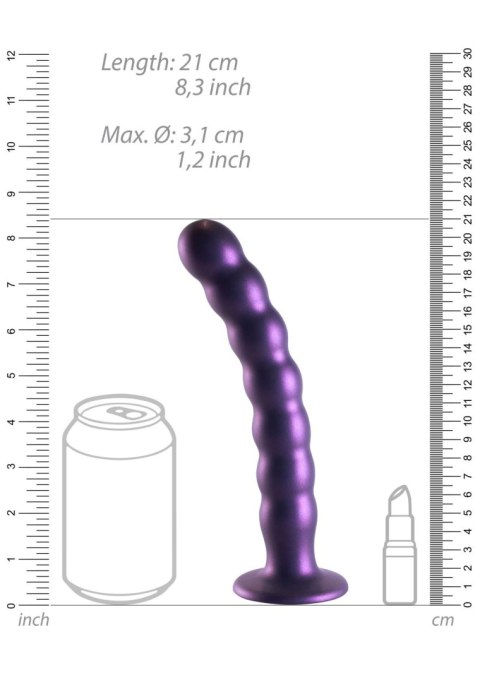 Beaded Silicone G-Spot Dildo - 8'' / 20,5 cm Beaded Silicone G-Spot Dildo - 8'' / 20,5 cm