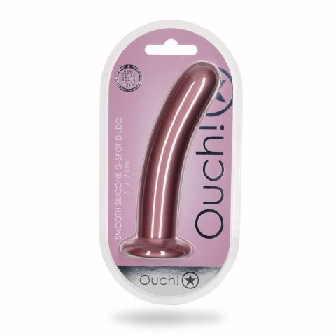 Smooth Silicone G-Spot Dildo - 7'' / 17 cm