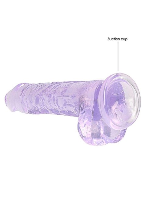 8"" / 20 cm Realistic Dildo With Balls - Purple