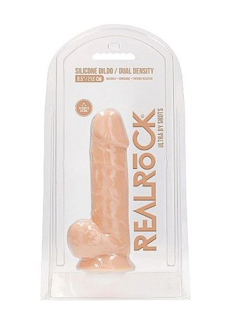 Silicone Dildo With Balls - 21,6 cm - Flesh