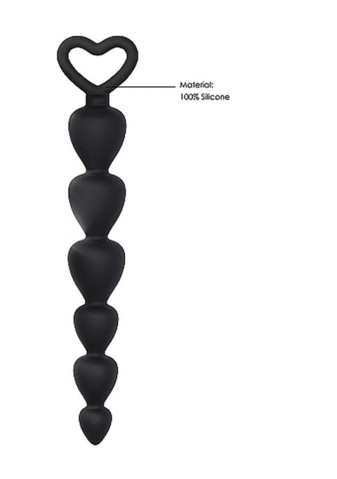 Silicone Anal Beads - Black