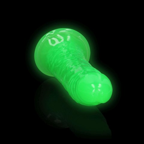 Slim Realistic Dildo with Suction Cup - Glow in the Dark - 7'' / 18 cm