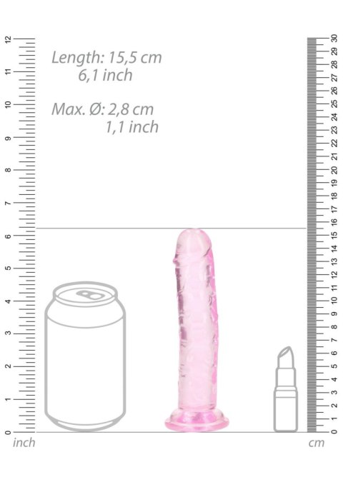 Straight Realistic Dildo with Suction Cup - 6'' / 14,5