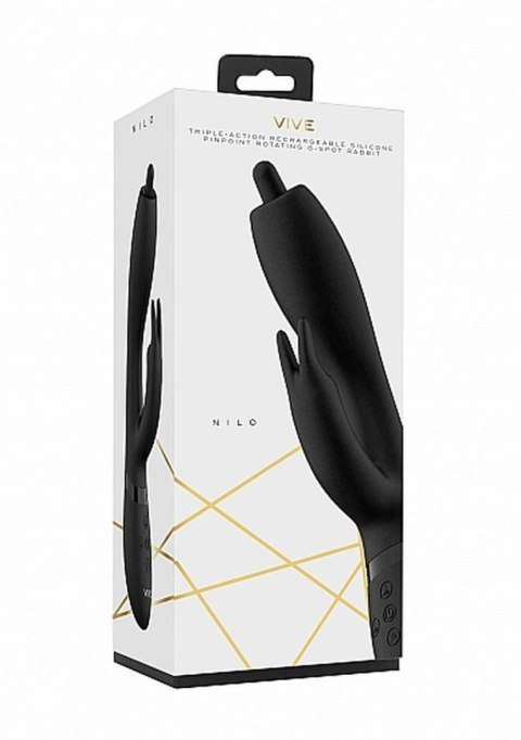 Nilo - Pinpoint Rotating G-spot Rabbit - Black