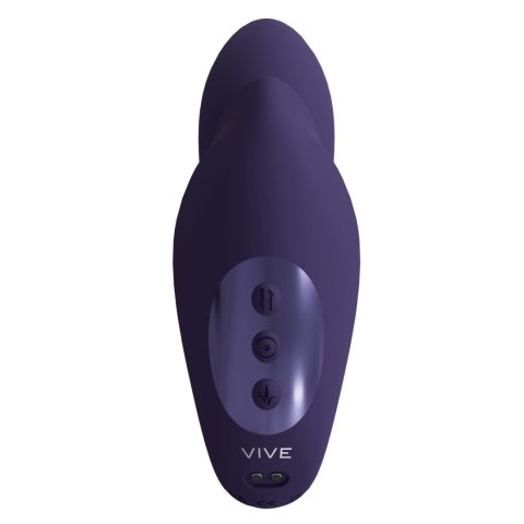 VIVE - Yuki - Rechargeable Dual Motor - G-Spot Vibrator with Massaging Beads - Purple