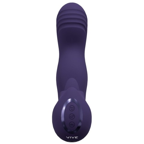 VIVE - Yumi - Rechargeable Triple Motor - G-Spot Finger Motion Vibrator and Flickering Tongue Stimul