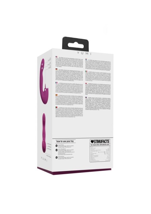 VIVE - Yumi - Rechargeable Triple Motor - G-Spot Finger Motion Vibrator and Flickering Tongue Stimulator