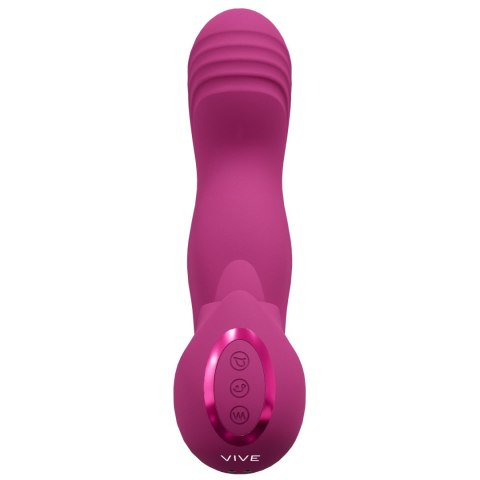 VIVE - Yumi - Rechargeable Triple Motor - G-Spot Finger Motion Vibrator and Flickering Tongue Stimulator