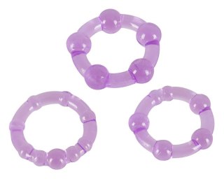 Cock Rings Set "Get Hard" lila