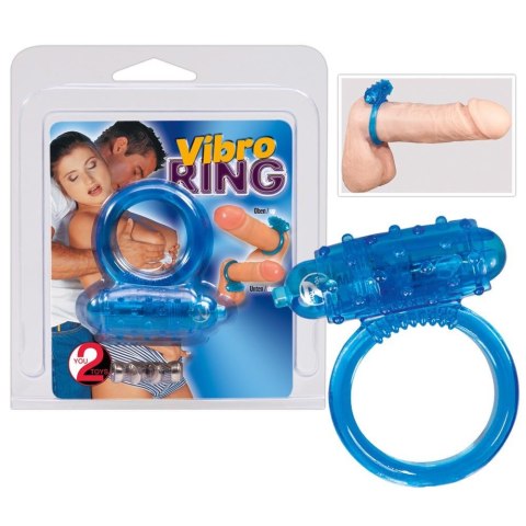 Vibrating cockring blue