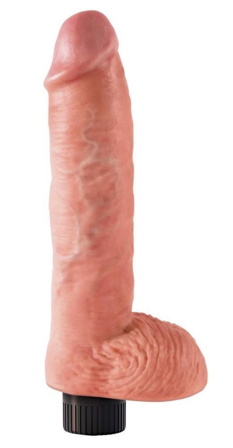 King Cock 10inch Vibr./w.balls King Cock 10inch Vibr./w.balls
