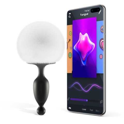 Bunny App Controlled Vibrating Bunny Tail Anal Plug | Korek Analny z Króliczym Ogonem