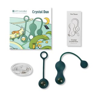 Crystal Duo Smart | Trener Mięśni Kegla z Zestawem Ciężarków