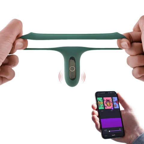 Podwójny Pierścień na Penisa Sterowany Aplikacją | Rise Smart Wearable Cockring Green Podwójny Pierścień na Penisa Sterowany Aplikacją | Rise Smart Wearable Cockring Green