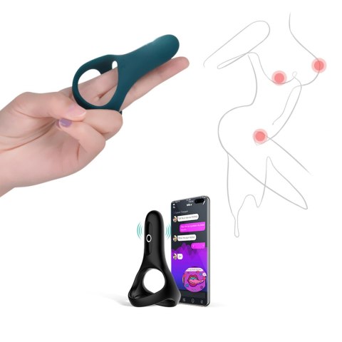 Podwójny Pierścień na Penisa Sterowany Aplikacją | Rise Smart Wearable Cockring Green Podwójny Pierścień na Penisa Sterowany Aplikacją | Rise Smart Wearable Cockring Green