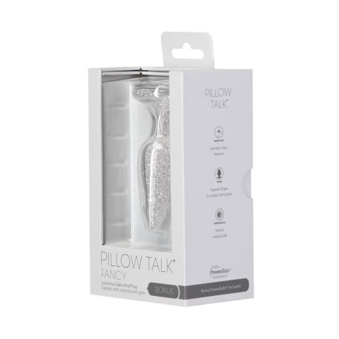 Pillow Talk - Fancy Luxurious Glass Anal Plug with Bonus Bullet