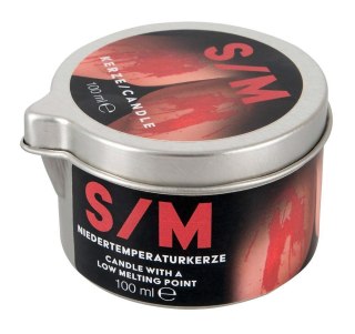 S/M Candle in a Tin red 100 g