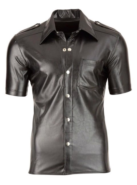 Imitat. Leather Men's Shirt2XL